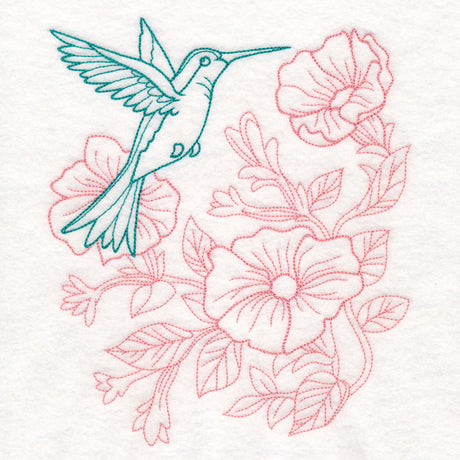Garden Hummingbird Etching