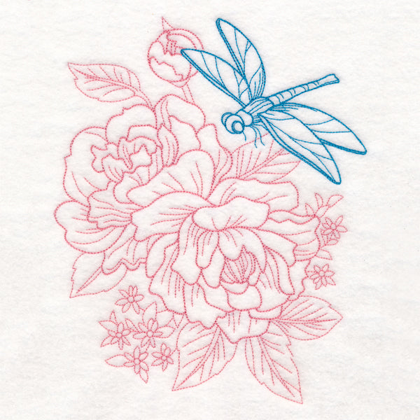 Garden Dragonfly Etching