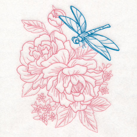 Garden Dragonfly Etching