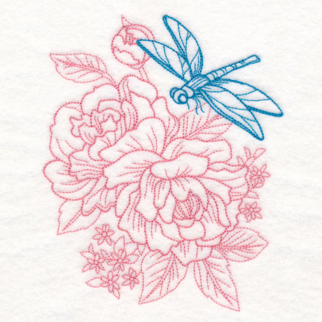 Garden Dragonfly Etching