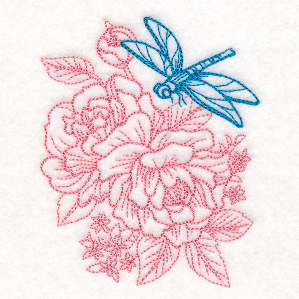 Garden Dragonfly Etching