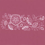 Blossoming Botanical Border (Whitework)