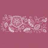 Blossoming Botanical Border (Whitework)