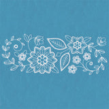 Whimsical Floral Border (Whitework)
