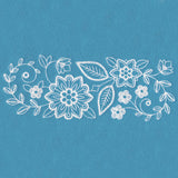 Whimsical Floral Border (Whitework)