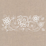 Flourishing Floral Border (Whitework)