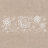 Flourishing Floral Border (Whitework)