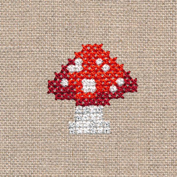 Itty Bitty Mushroom (Cross Stitch)