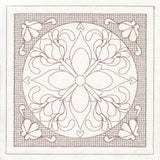 Fig Blossom Square (Trapunto)