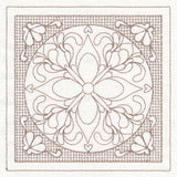 Fig Blossom Square (Trapunto)