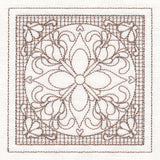 Fig Blossom Square (Trapunto)