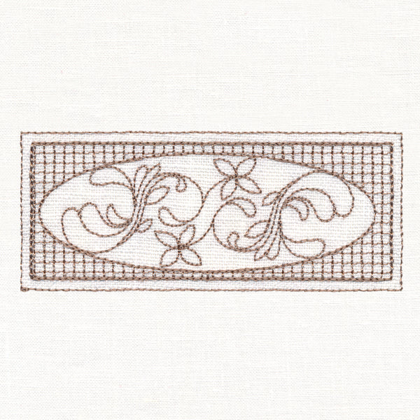 Dogwood Sashing (Trapunto)