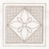 Dogwood Square (Trapunto)