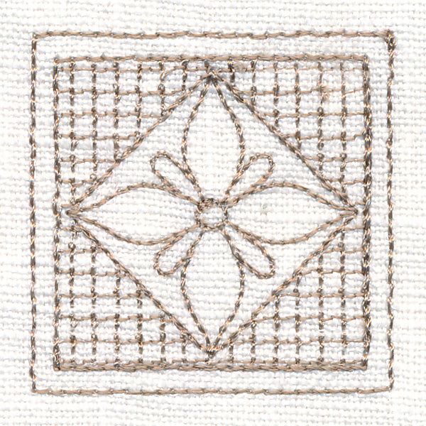 Dogwood Square (Trapunto)