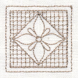 Dogwood Square (Trapunto)