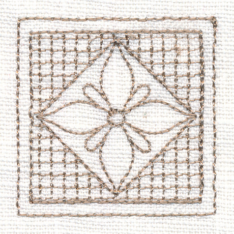 Dogwood Square (Trapunto)