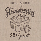 Farmers Market - Fresh and Local Strawberries