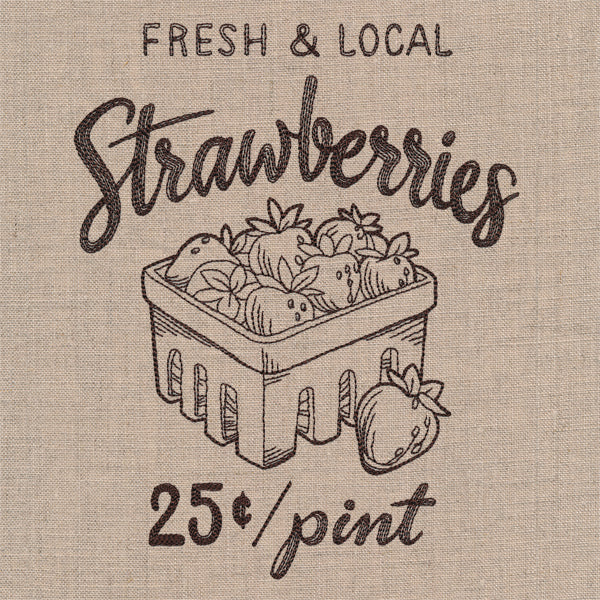 Farmers Market - Fresh and Local Strawberries