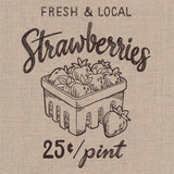 Farmers Market - Fresh and Local Strawberries