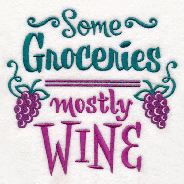 Some Groceries Mostly Wine