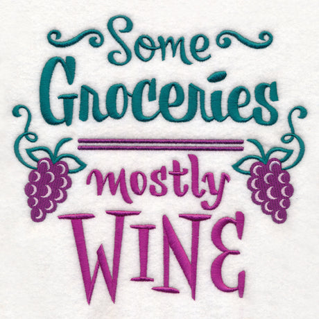 Some Groceries Mostly Wine