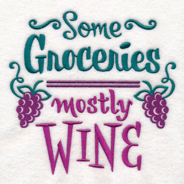 Some Groceries Mostly Wine