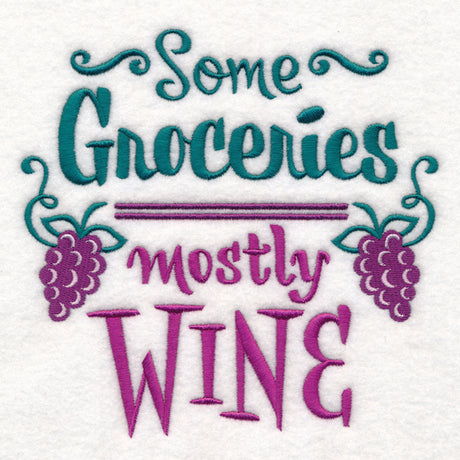 Some Groceries Mostly Wine