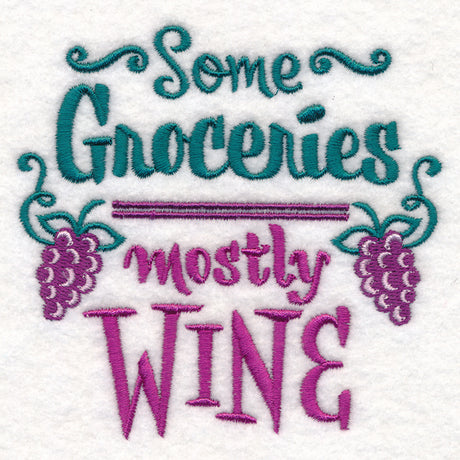 Some Groceries Mostly Wine