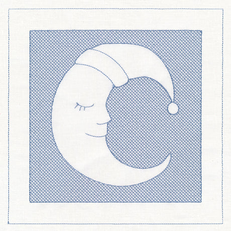 Sleepy Moon (Trapunto)