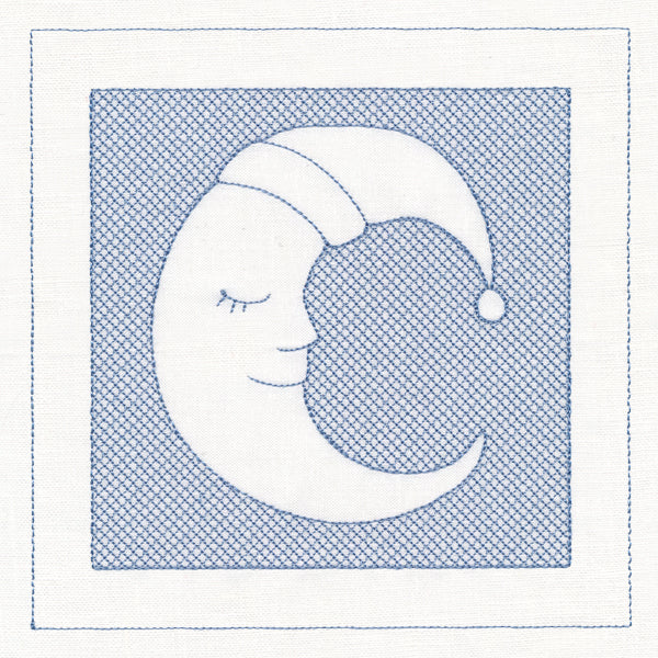 Sleepy Moon (Trapunto)