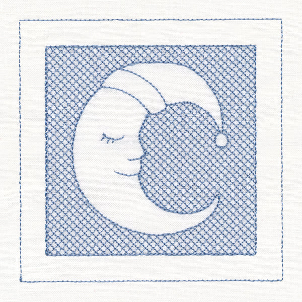 Sleepy Moon (Trapunto)