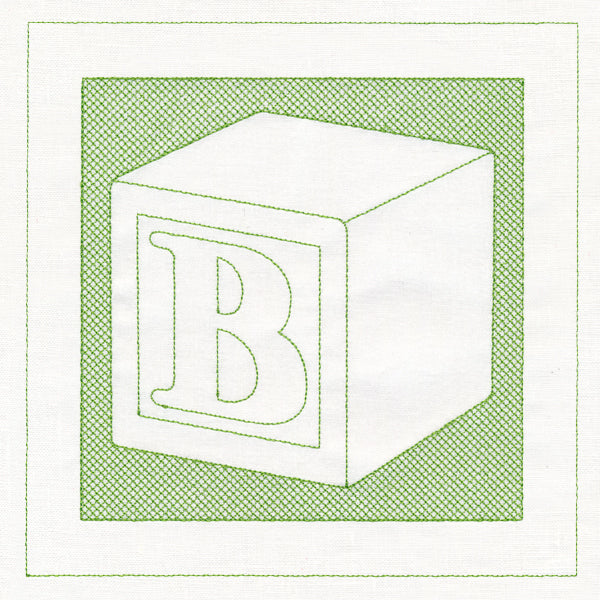 Toy Letter Block (Trapunto)