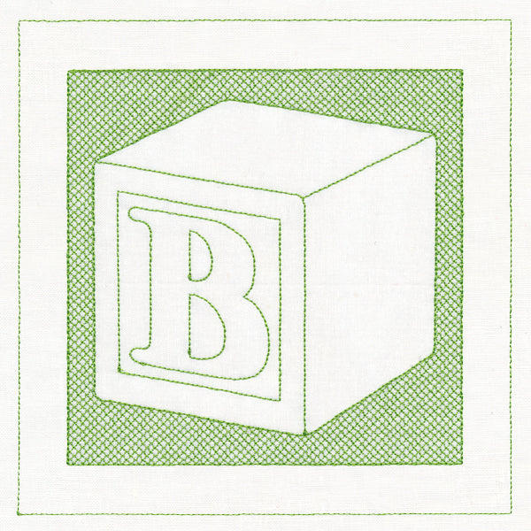 Toy Letter Block (Trapunto)
