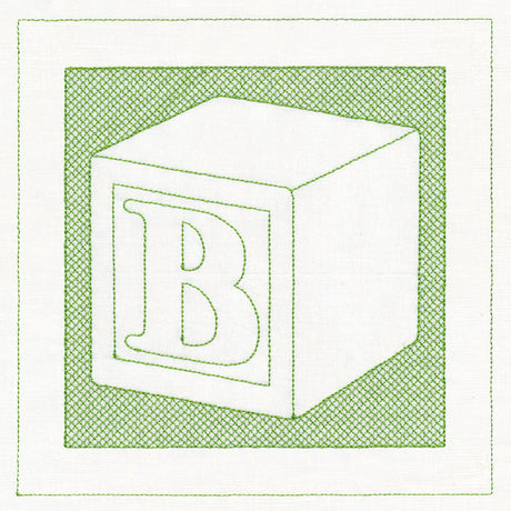 Toy Letter Block (Trapunto)