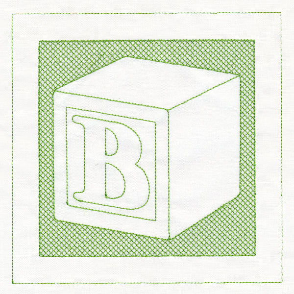 Toy Letter Block (Trapunto)