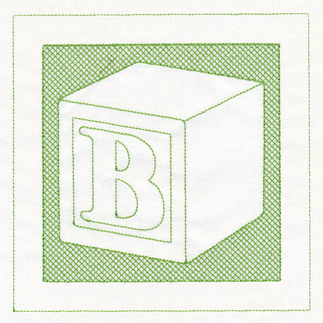 Toy Letter Block (Trapunto)