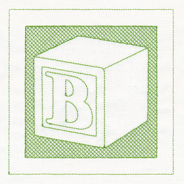 Toy Letter Block (Trapunto)
