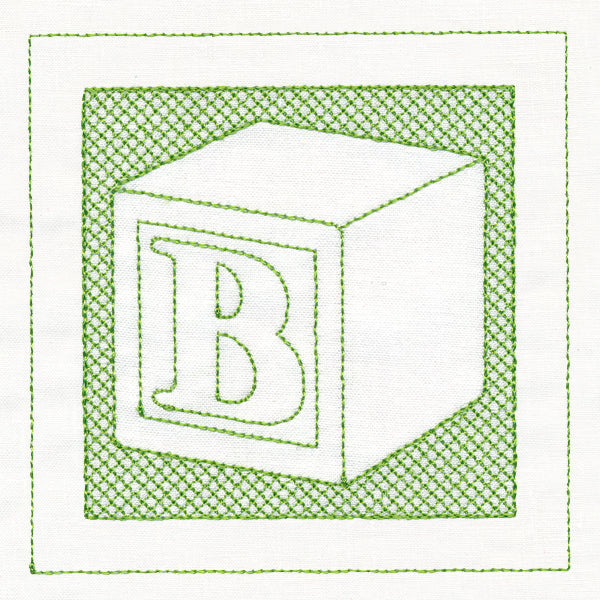 Toy Letter Block (Trapunto)
