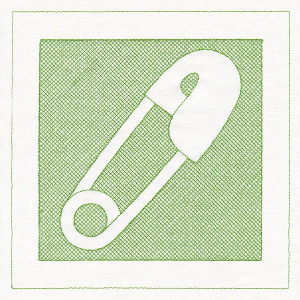 Diaper Pin (Trapunto)