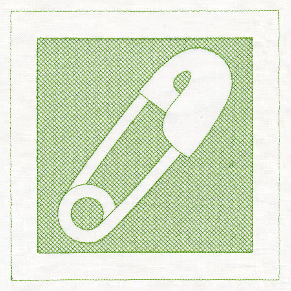 Diaper Pin (Trapunto)