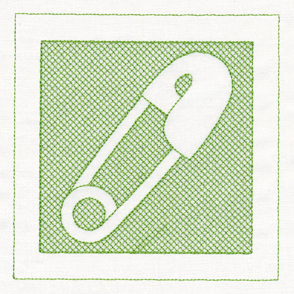 Diaper Pin (Trapunto)