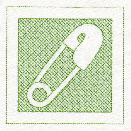 Diaper Pin (Trapunto)