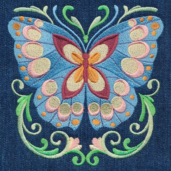 Butterfly Bliss Pocket – Embroidery Library