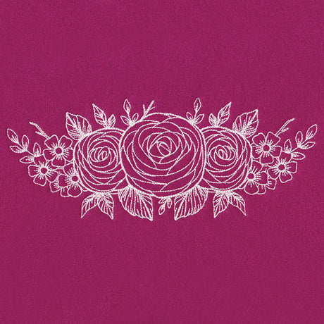 Rosy Garden (Whitework)