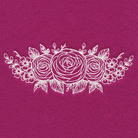 Rosy Garden (Whitework)