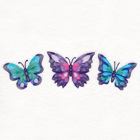 Butterfly Kaleidoscope Trio