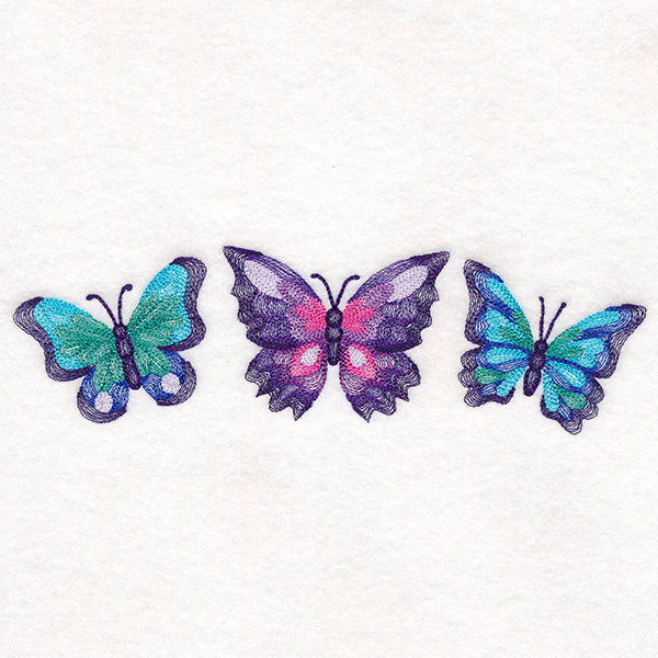 Butterfly Kaleidoscope Trio