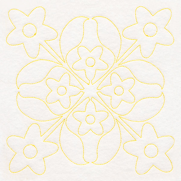 Tropical Paradise Quilting - Fanciful Flowers (Double Run)