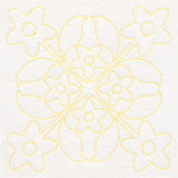 Tropical Paradise Quilting - Fanciful Flowers (Double Run)