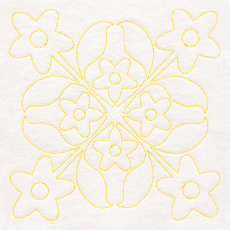 Tropical Paradise Quilting - Fanciful Flowers (Double Run)